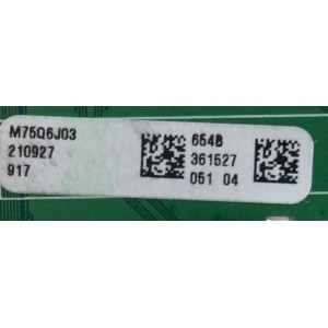 MAIN PARA SMART TV VIZIO 4K RESOLUCION ( 3840x2160 ) NUMERO DE PARTE M75Q6J03 / 1P-0211X00-4011 / 210927 / 361527 / M75Q6J03 654 / PANEL K750WDK21 / DISPLAY JR745R3HA2Y / MODELO M75Q6-J03